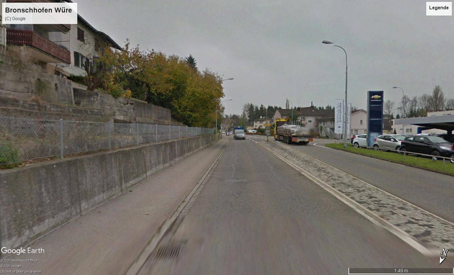 Hauptstrasse 16 | Bronschhofen Würe | Abzweiger Trungen | Abzweiger AMP Bronschhofen | Abzweiger Dreibrunnen