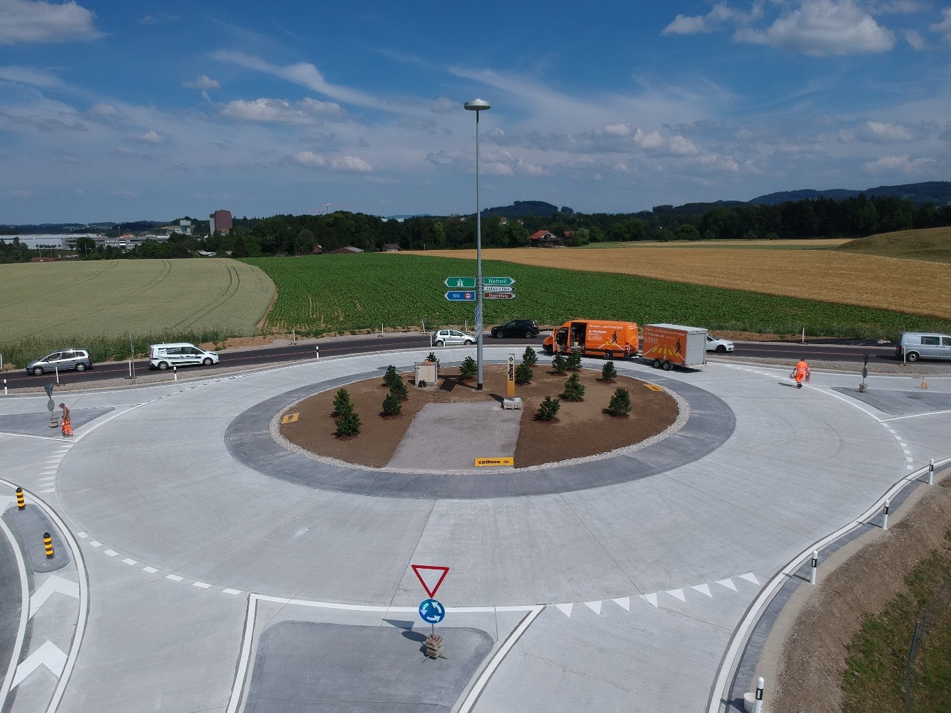 Autostrasse T16 | Kreisel Rickenbach Breite | Kreisel Breite | Rickenbach Kreisel Breite | Rickenbach Breite Kreisel | Umfahrung Rickenbach
