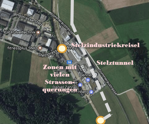 Autostrasse T16 | Stelztunnel und Umfahrung Stelz