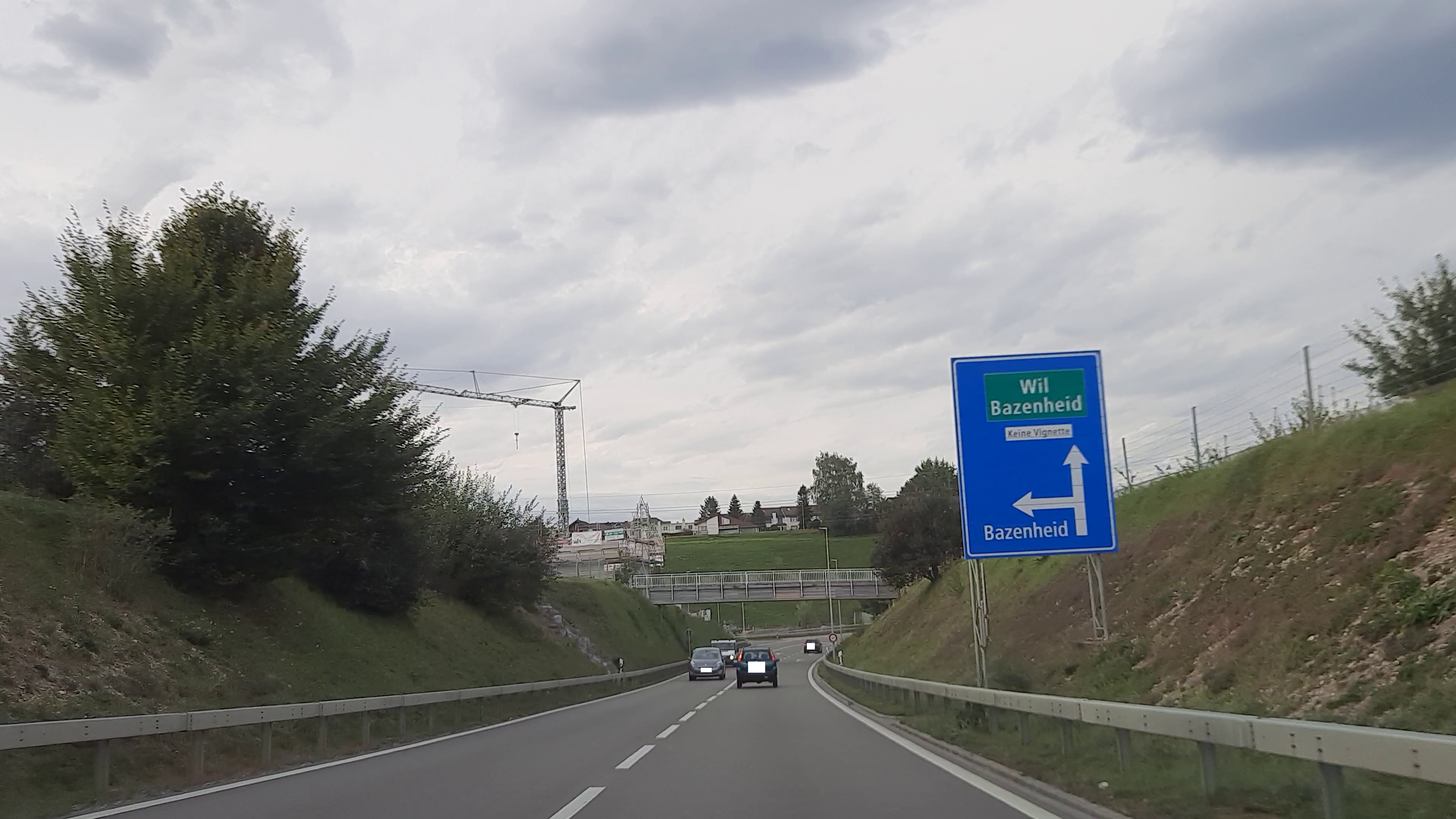 Autostrasse T16 | Autostrassenbeginn Bazenheid Brägg | Abzweiger nach Bazenheid | Autostrassenbeginn Brägg | Bazenheid Brägg Autostrassenbeginn | Umfahrungsbeginn Bazenheid | Umfahrung Bazenheid