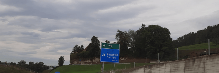 Autostrasse T16 | Anschluss Dietfurt Neudietfurt | Ausfahrt Dietfurt Neudietfurt | Dietfurt Ausfahrt Neudietfurt | Dietfurt Anschluss Neudietfurt | Anschluss Neudietfurt | Ausfahrt Neudietfurt | Ausfahrt Bütschwil | Umfahrung Lichtensteig | Umfahrung Bütschwil
