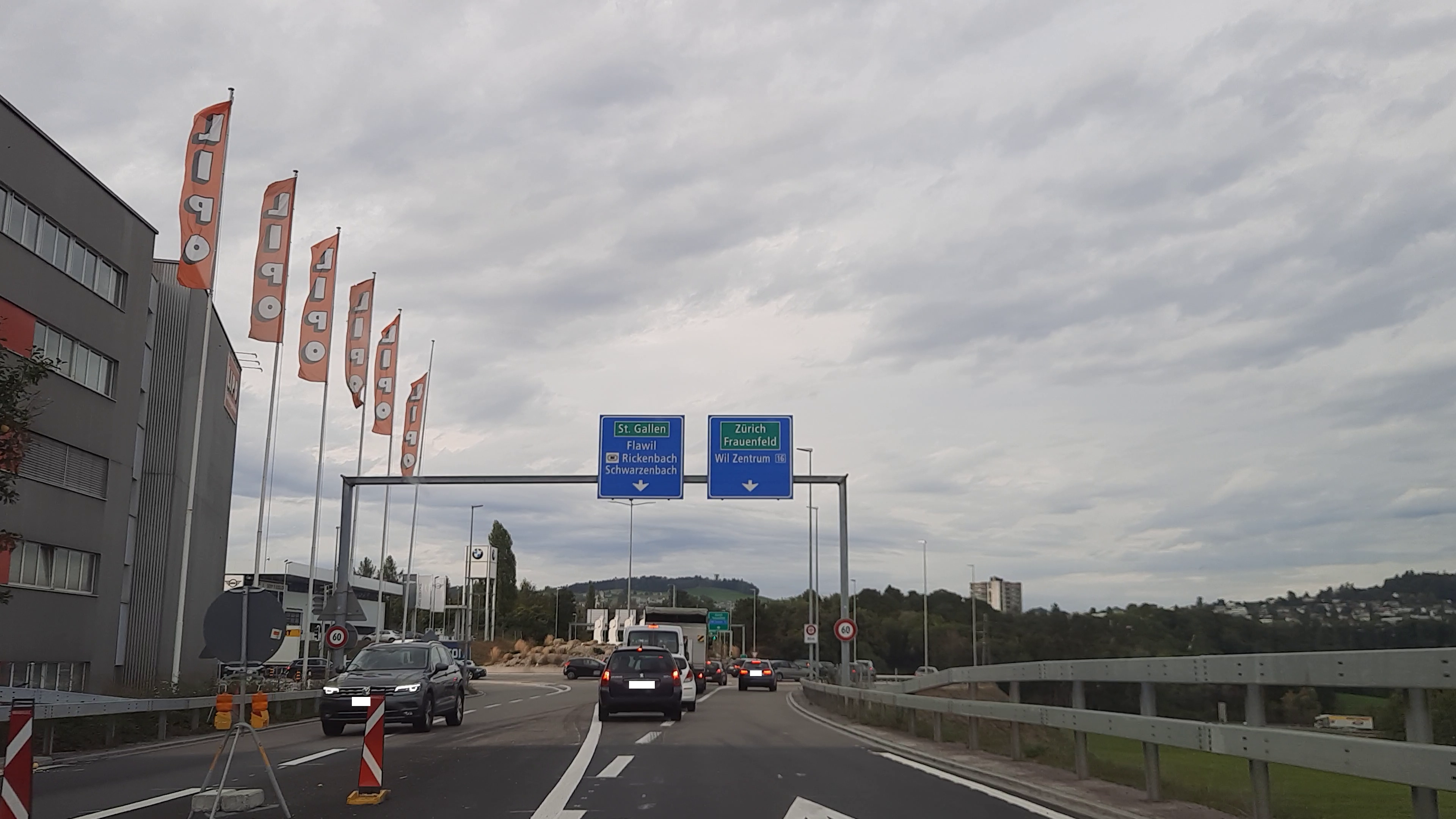 Autostrasse T16 | Kreisel Wil Freudenau | Kreisel Freudenau | Wil Kreisel Freudenau | Wil Freudenau Kreisel | Umfahrung Rickenbach