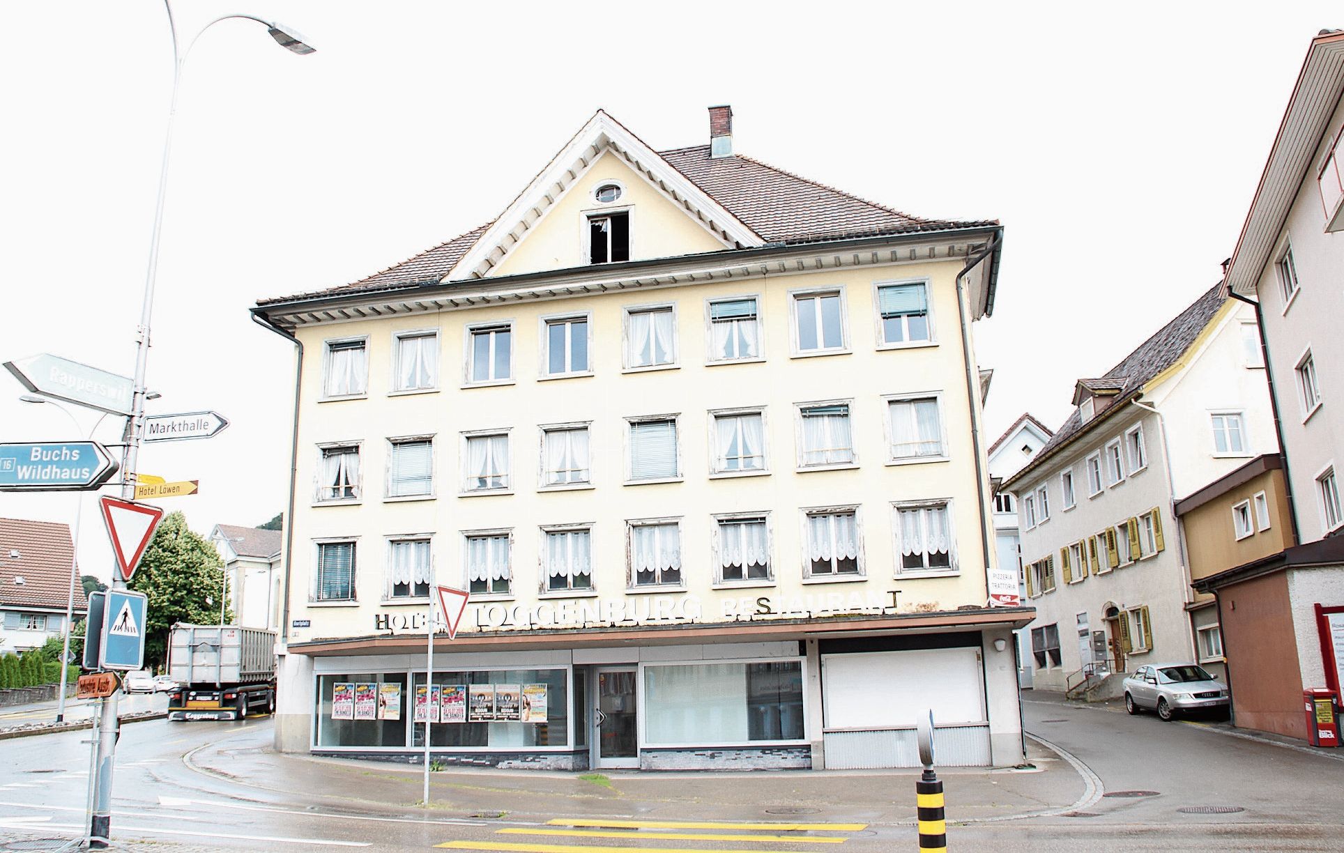 Hauptstrasse 16 / Hauptstrasse 8 | Die Kreuzung Wattwil Richtung Buchs Wildhaus