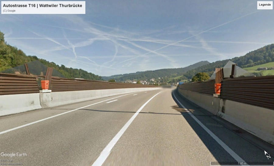 Autostrasse T16 / T8 | Wattwil Brücke Thur | Thur Brücke