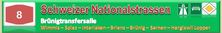 Schweiz | Strasse | N09 / A08 | Wimmis – Brünig – Hergiswil Looper –&nbsp;(Luzern)